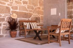 Uma área de estar em Quinta de São Francisco Houses
