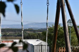 Uma vista geral da montanha ou uma vista da montanha a partir da casa de férias
