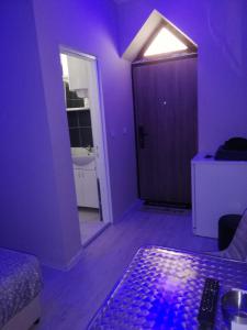 Televiisor ja/või meelelahutuskeskus majutusasutuses Blue Carpet Rooms