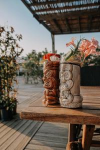 A balcony or terrace at RAW BEACH HOTEL