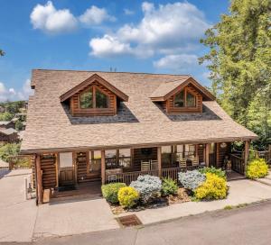 Bygningen som feriehuset ligger i