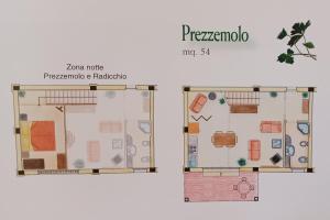 Půdorys ubytování Agriturismo La Burraia vicino a San Gimignano