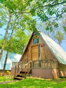 Zahrada ubytování Cabaña del lago