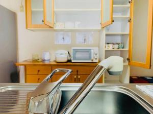 Cuisine ou kitchenette dans l'établissement JOY IN民宿两站关西机场一站奥莱，整租，提供机场接送服务,步行可达便利店、免税购物中心、药妆店
