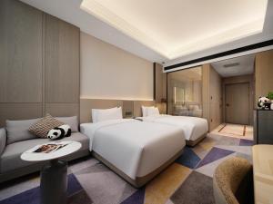 Postel nebo postele na pokoji v ubytování Crowne Plaza Dujiangyan by IHG