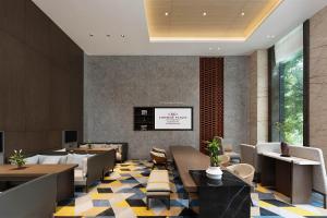 TV a/nebo společenská místnost v ubytování Crowne Plaza Dujiangyan by IHG
