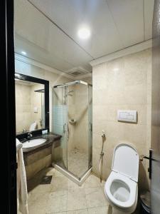 Koupelna v ubytování Miaad Al Majd Hotel