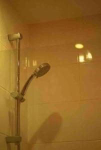 a shower with a shower head in a bathroom at Sunny 1bedroom flat for rent. in London