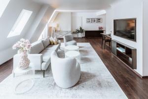 TV a/nebo společenská místnost v ubytování Hotel Q! Berlin