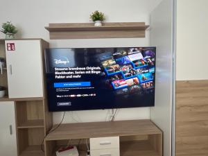 Μια τηλεόραση ή/και κέντρο ψυχαγωγίας στο Apartment Nähe Hauptbahnhof und Innenstadt