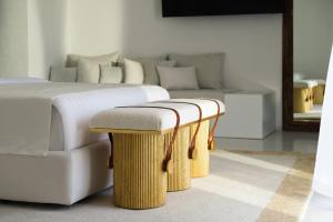 Katil atau katil-katil dalam bilik di Ramlah Resort Sealine Beach