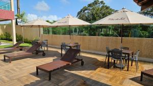 Patio nebo venkovní prostory v ubytování Cantinho do Atalaia à 650 metros da praia - Seu conforto fora de casa