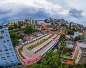 Blick auf Bimba Hostel - Salvador - BA aus der Vogelperspektive