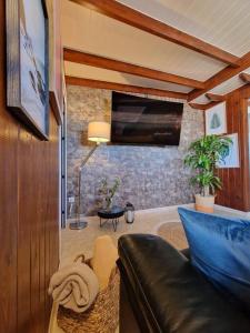 Televízia a/alebo spoločenská miestnosť v ubytovaní Vintage & Deluxe Apartments
