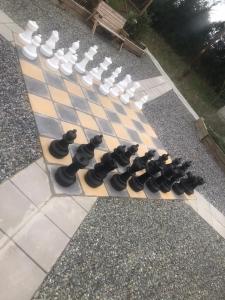 a chess board with a group of mice on it at Kilcloon Holiday Homes & Private Rooms in Maynooth