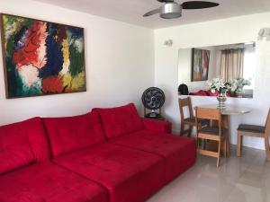 พื้นที่นั่งเล่นของ Apartamento em Cabo Frio Temporada