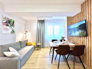 Posezení v ubytování Apartmány K Lanovce s parkováním