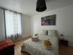 Posteľ alebo postele v izbe v ubytovaní Les Gites d'Albâtre, le 56
