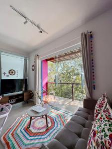 Khu vực ghế ngồi tại Vila Real Apartamentos