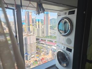深圳景观或在公寓式酒店看到的城市景观