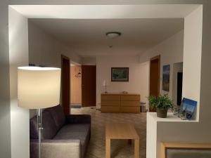 TV a/nebo společenská místnost v ubytování Panorama Spa Lodges DAS.SCHILLER