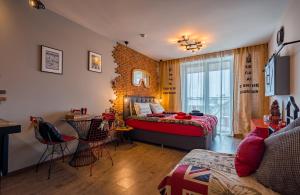 Postel nebo postele na pokoji v ubytování New Gudauri Ski4Life + 37 fotografií
