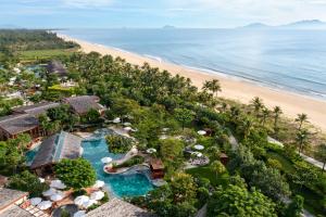 an aerial view of the resort and the beach at New World Hoiana Beach Resort in Hoi An