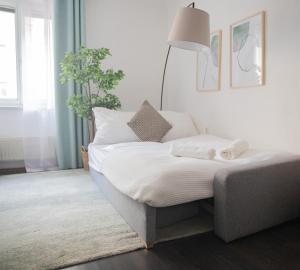 Voodi või voodid majutusasutuse Studio Apartment, 3 min to U1 Reumannplatz toas