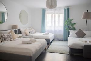 Voodi või voodid majutusasutuse Studio Apartment, 3 min to U1 Reumannplatz toas