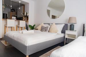 Krevet ili kreveti u jedinici u okviru objekta Studio Apartment, 3 min to U1 Reumannplatz