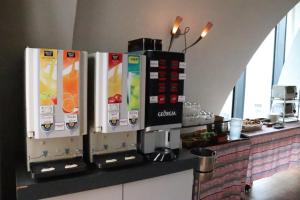 two vending machines on a counter in a kitchen at Okazaki Ohwa Hotel in Okazaki