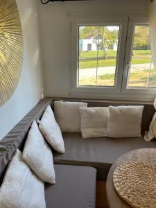 Posezení v ubytování TINY HOUSE