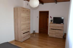 Telewizja i/lub zestaw kina domowego w obiekcie Villa Osa Modlin Airport
