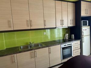 Kuchyň nebo kuchyňský kout v ubytování Riviera Beach apart no 5