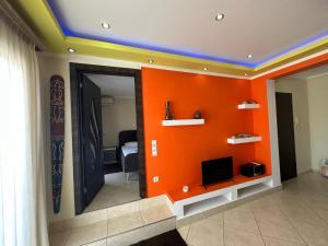 TV a/nebo společenská místnost v ubytování Riviera Beach apart no 5
