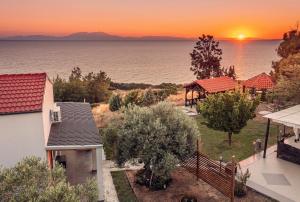 a view of the ocean from a house at 2SEA VILLA Nea Potidea CHALKIDIKI in Nea Potidaea