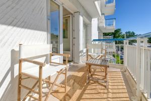 Balkón alebo terasa v ubytovaní Vue sur mer La Baule Riviera