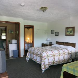 Tempat tidur dalam kamar di The Austin Inn