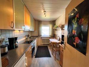 シュルッフゼーにあるApartment Schleuniger by Interhomeのキッチン(シンク、カウンタートップ付)
