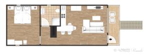 Půdorys ubytování Apartment Zur Alten Böttcherei
