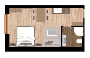 Půdorys ubytování Apartmány Family Nová Lesná