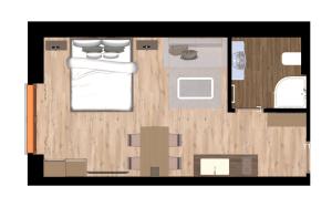Půdorys ubytování Apartmány Family Nová Lesná