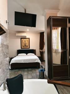 Postel nebo postele na pokoji v ubytování Beach Butik Hotel Şile
