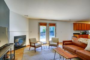 A seating area at Gig Harbor Vacation Rental with Private Hot Tub!