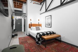 Posezení v ubytování evo Hotel Salt Lake City + 37 fotografií