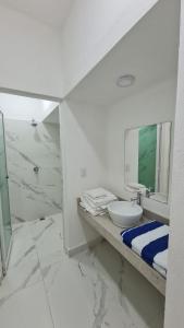 A bathroom at Casa Trébol: Tu Casa de Playa. Disfruta en familia