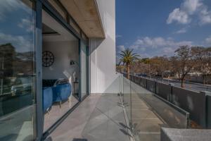 a view from the balcony of a house at Comfy Nest - The Paramount in Johannesburg