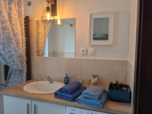 Koupelna v ubytování Blue Apartament