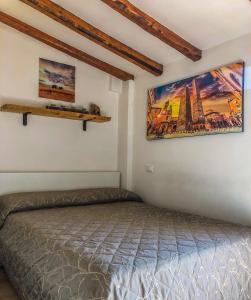 Ένα ή περισσότερα κρεβάτια σε δωμάτιο στο Healthy Flat Bologna - Tower Skyline View