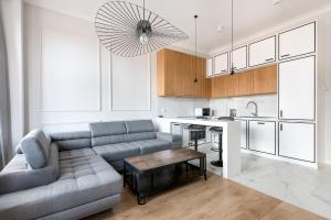 Η κουζίνα ή μικρή κουζίνα στο Apartament w centrum, przy plaży